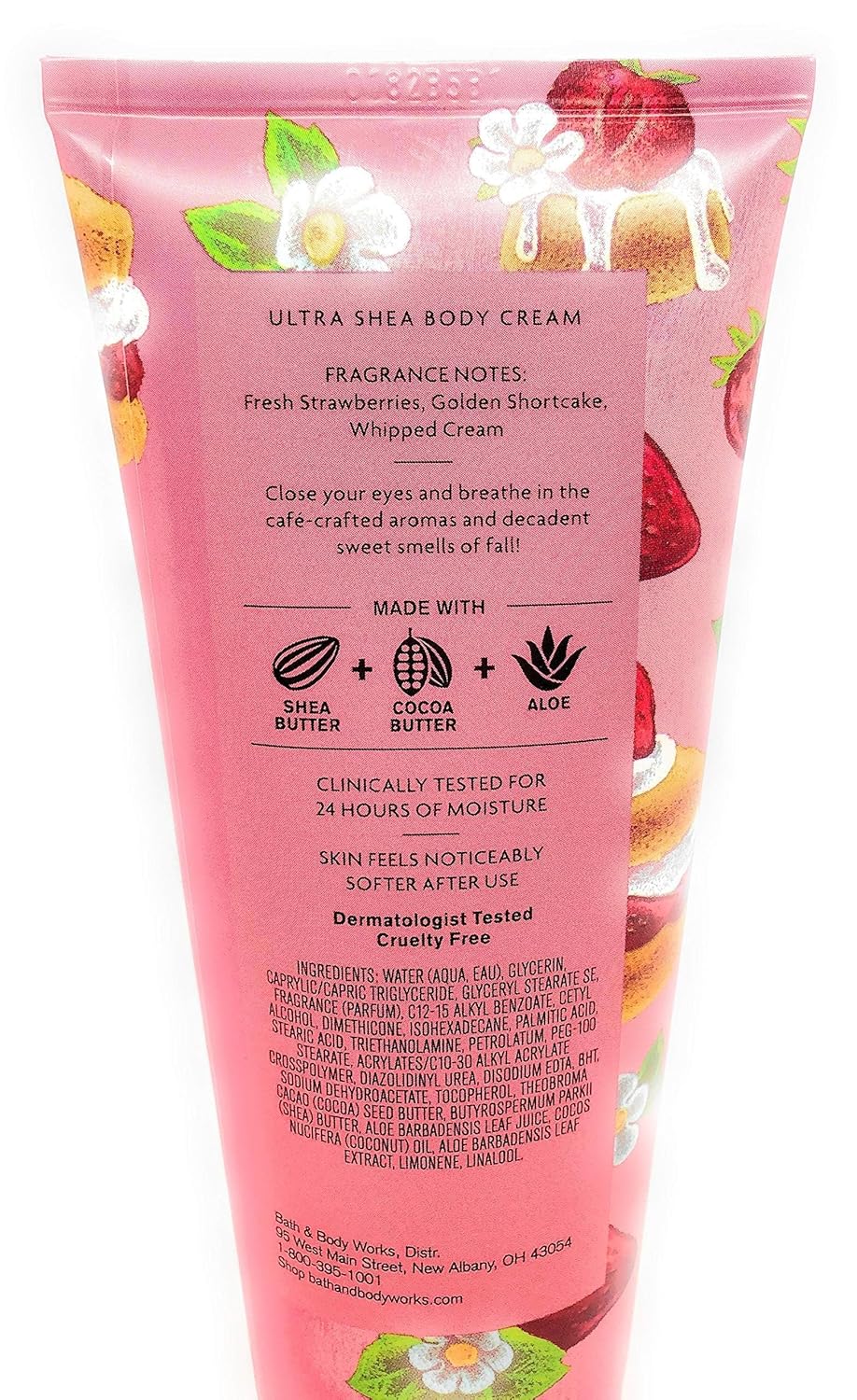 Strawberry Pound Cake Body Cream 8 Ounce D6173