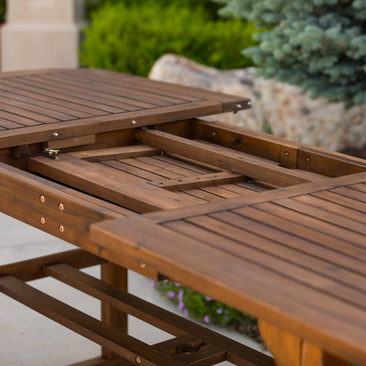 Dark Brown Acacia 3-Piece Patio Dining Set Y84949