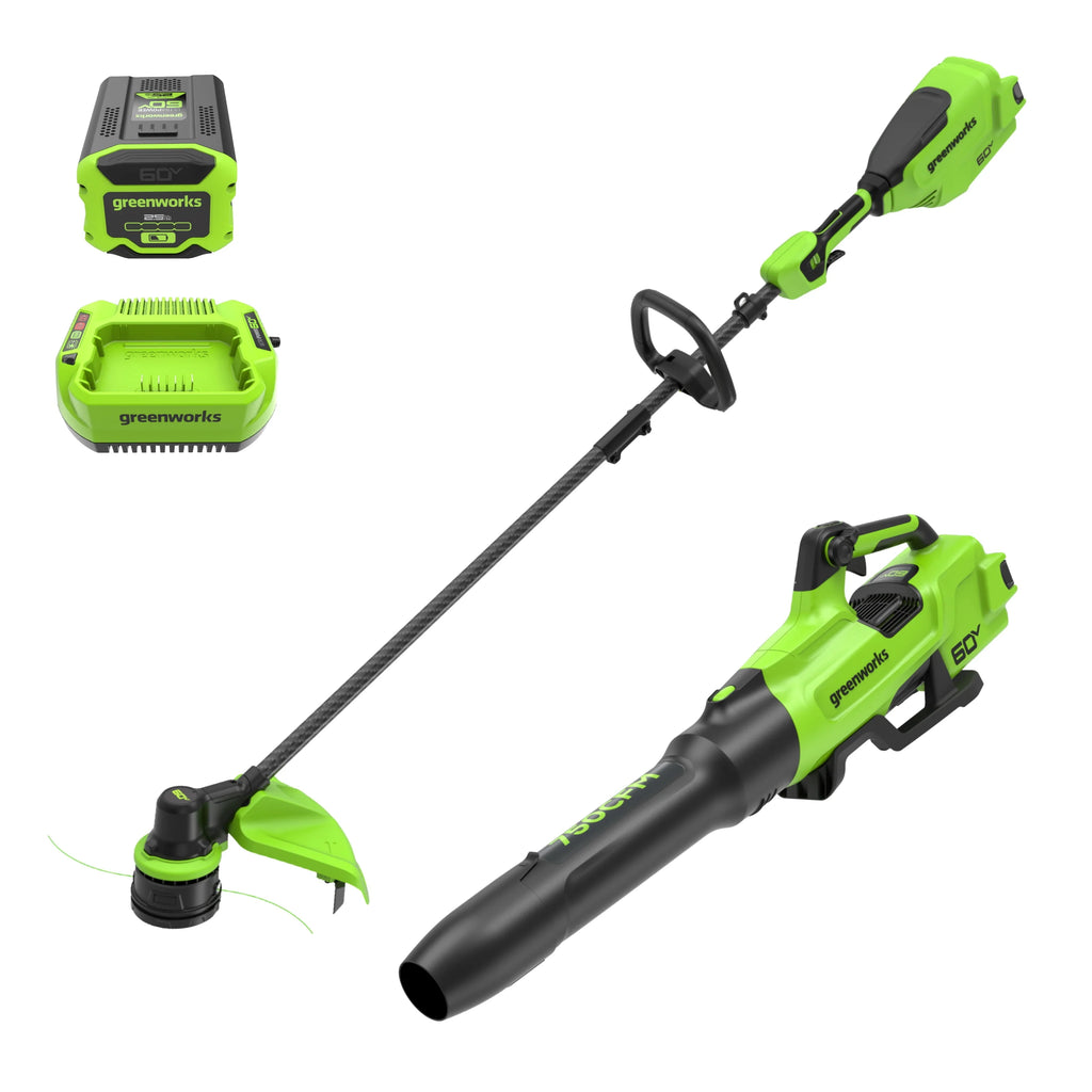 60V 16 Front Mount Carbon Fiber String Trimmer & 750 CFM Blower Kit S7431