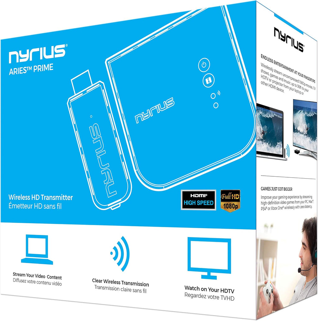 Wireless Video HDMI Transmitter & Receiver for Streaming HD 1080p 3D Video & Digital Audio U758431