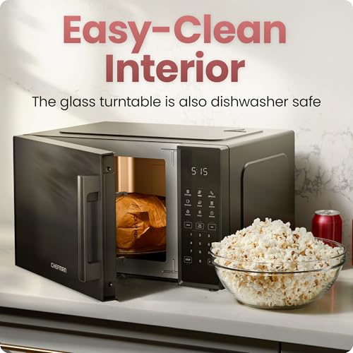 1.1 Cu. Ft. 1000 Watts Black Countertop Microwave Oven C53653