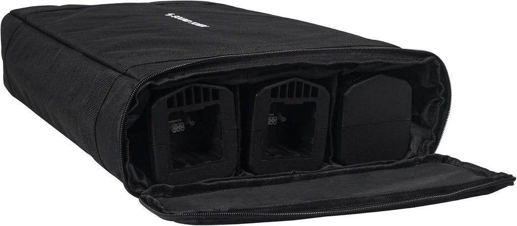 Portable Line Array PA System with Sub Bass Module, TWS Bluetooth, Built-in 3-channel Mixer, Carry Bag S626080