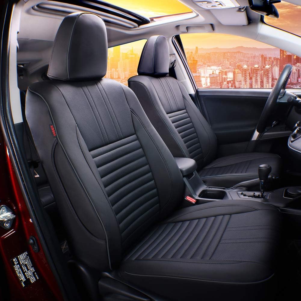 Custom Fit Full Set Car Seat Covers Leatherette Beige W60064
