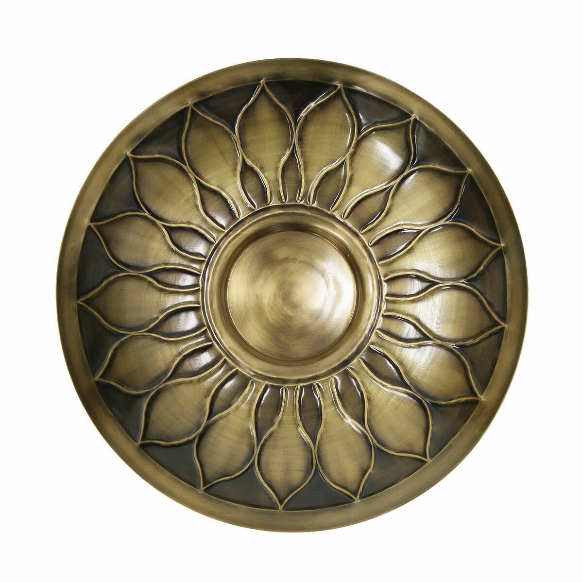 Brass Birdbath with Stake X6052