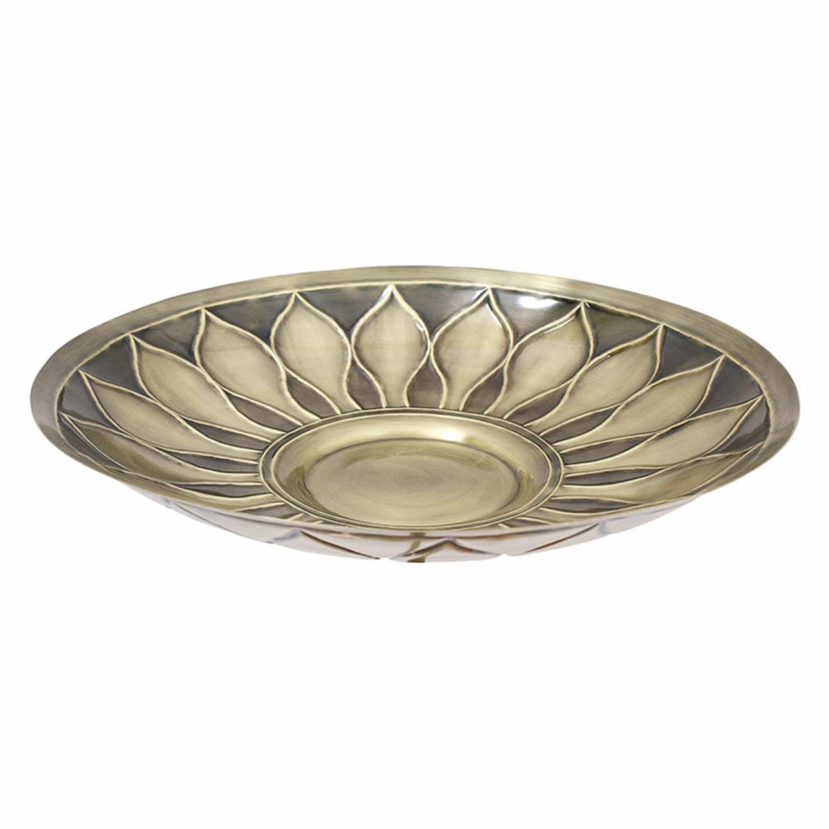 Brass Birdbath with Stake X6052