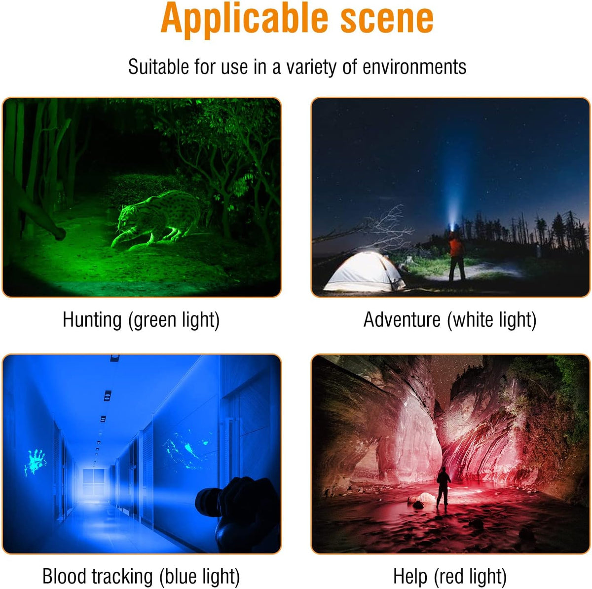 Rechargeable 1200 Lumens 11 Mode IPX8 Waterproof LED Tactical Flashlight O432