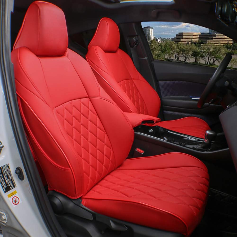Custom Fit Full Set Car Seat Covers Leatherette Beige W60064
