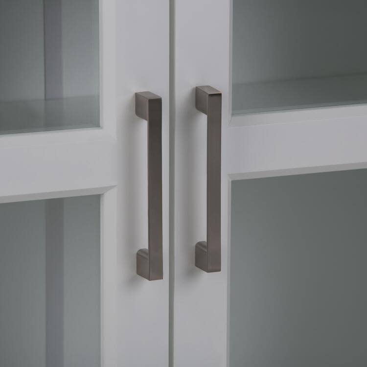 White Two Door Wall Cabinet with Cubbies A976008