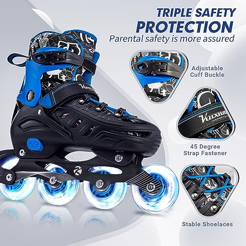 Adjustable Illuminating Inline Skates B2808