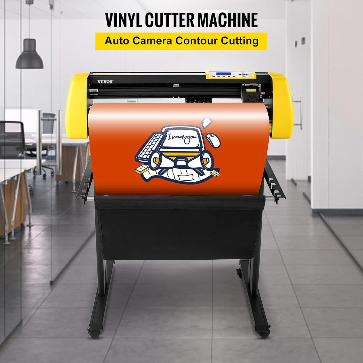 34 in 870 mm Vinyl Cutter Machine with Stand S2312