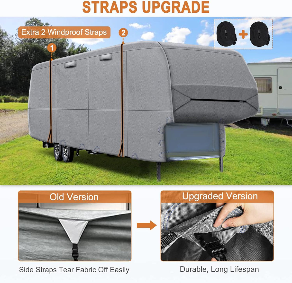 5 Layers 5th Wheel RV Cover Heavy Duty Camper Cover C617310