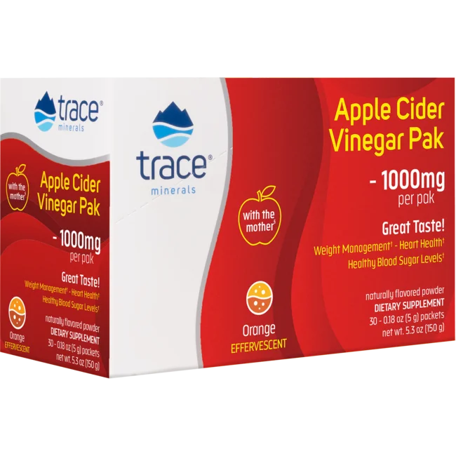 Apple Cider Vinegar Orange Flavor 30 Powder Packets T60435