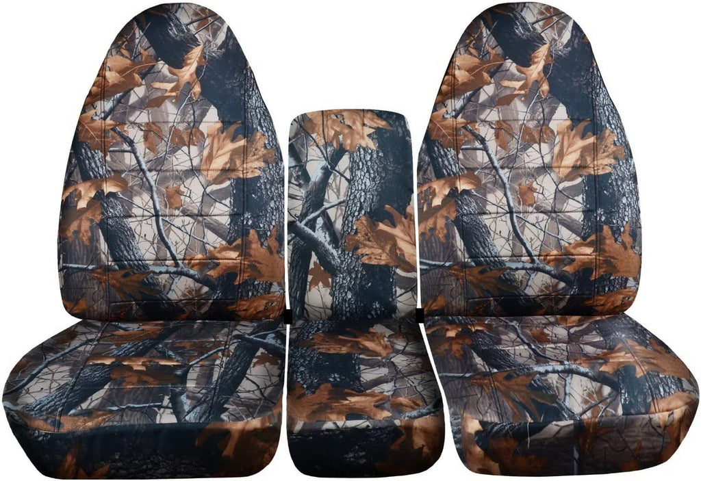 Camo Truck Seat Covers for 40/20/40 Split Bench Front Seat S152720