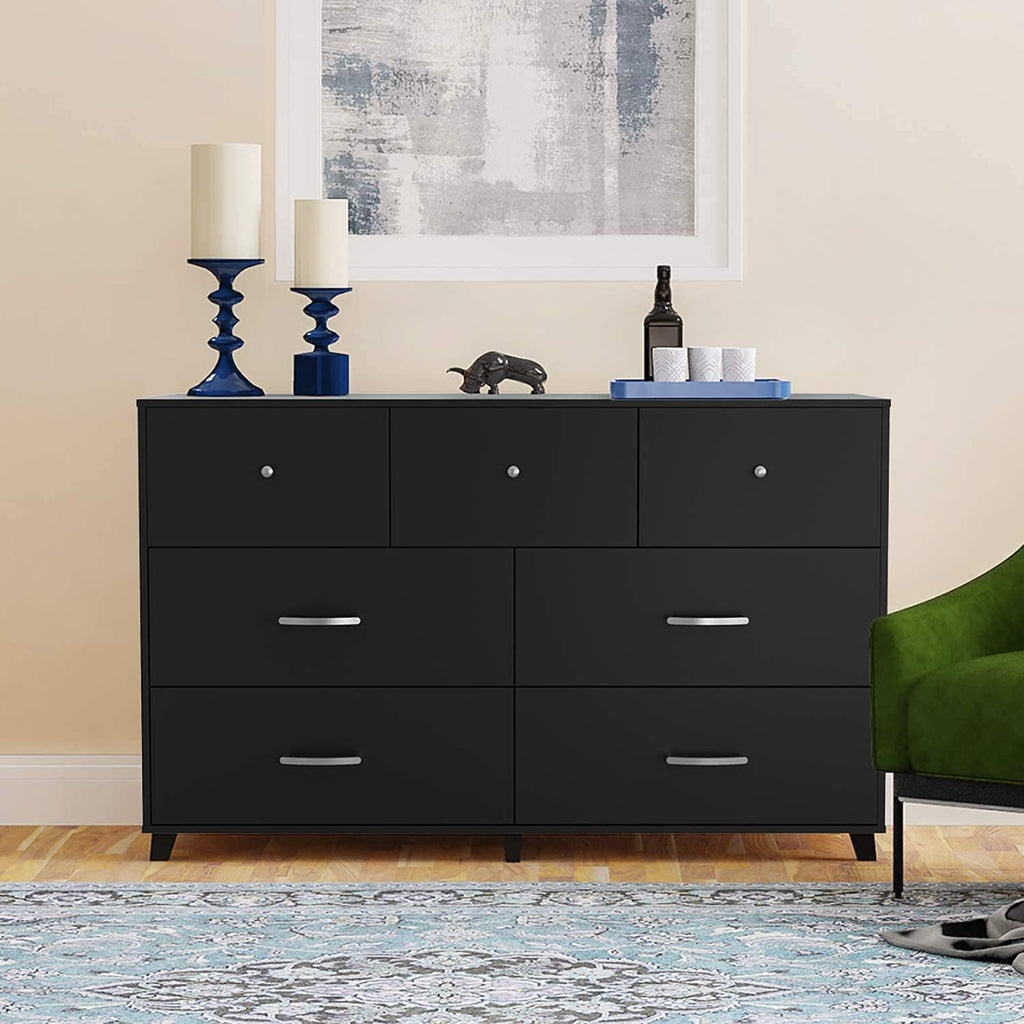 White 6-Drawer Wood Dresser Y67801