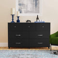 White 6-Drawer Wood Dresser Y67801