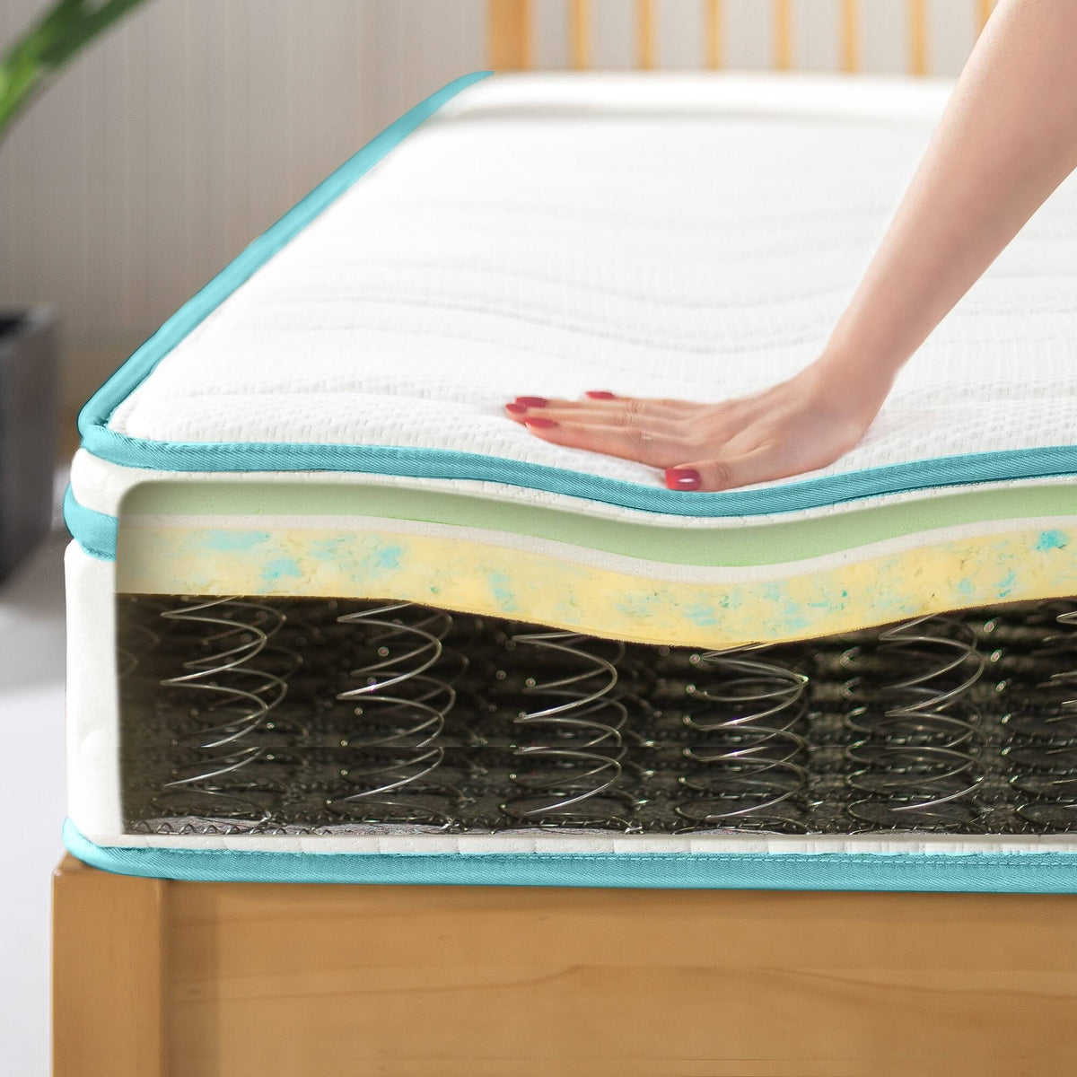 Euro Top Memory Foam Spring Hybrid Twin Mattress V83594