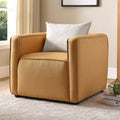 Yellow Fabric Accent Chair X679538