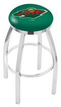 Chrome Swivel Bar Stool with Accent Ring E6493