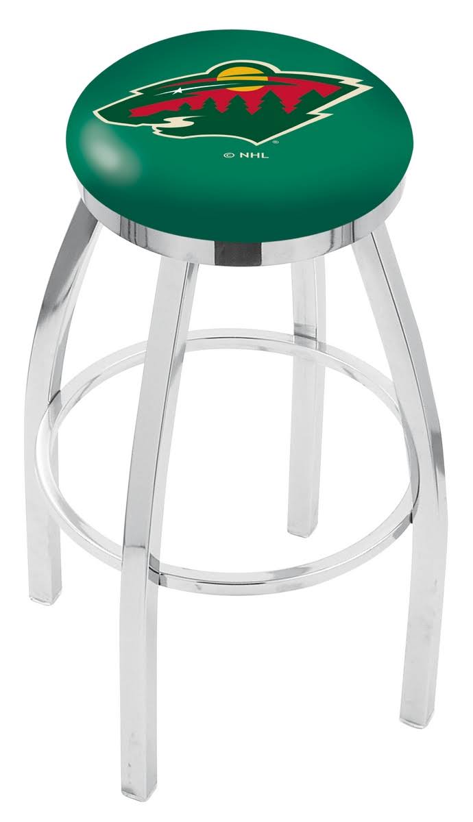 Chrome Swivel Bar Stool with Accent Ring E6493