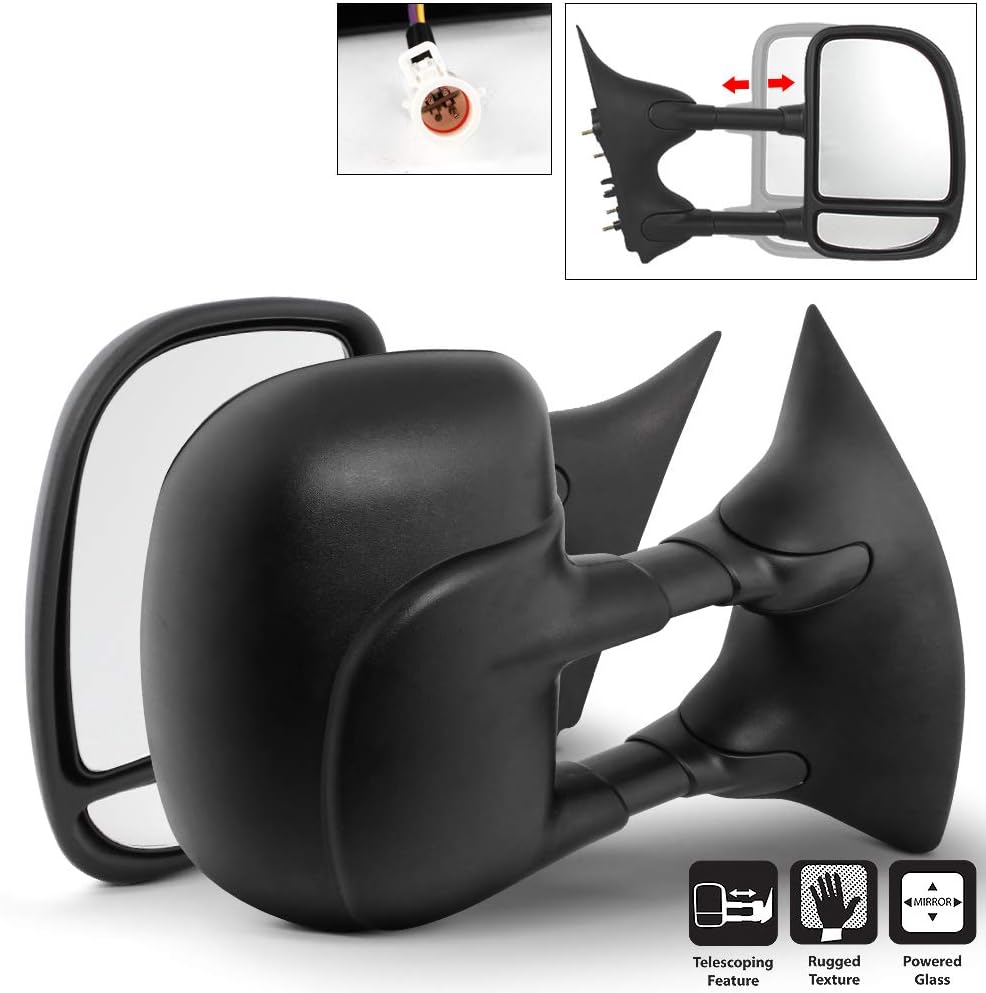 Telescoping Power Heat Side Towing Mirror Driver Passenger For Ford F250 F550 SuperDuty Excursion G74482