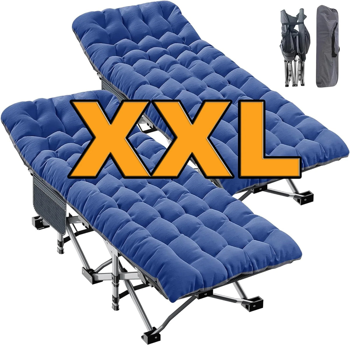 Folding Cot with 3.3 Inch Mattress and Carry Bag E509772