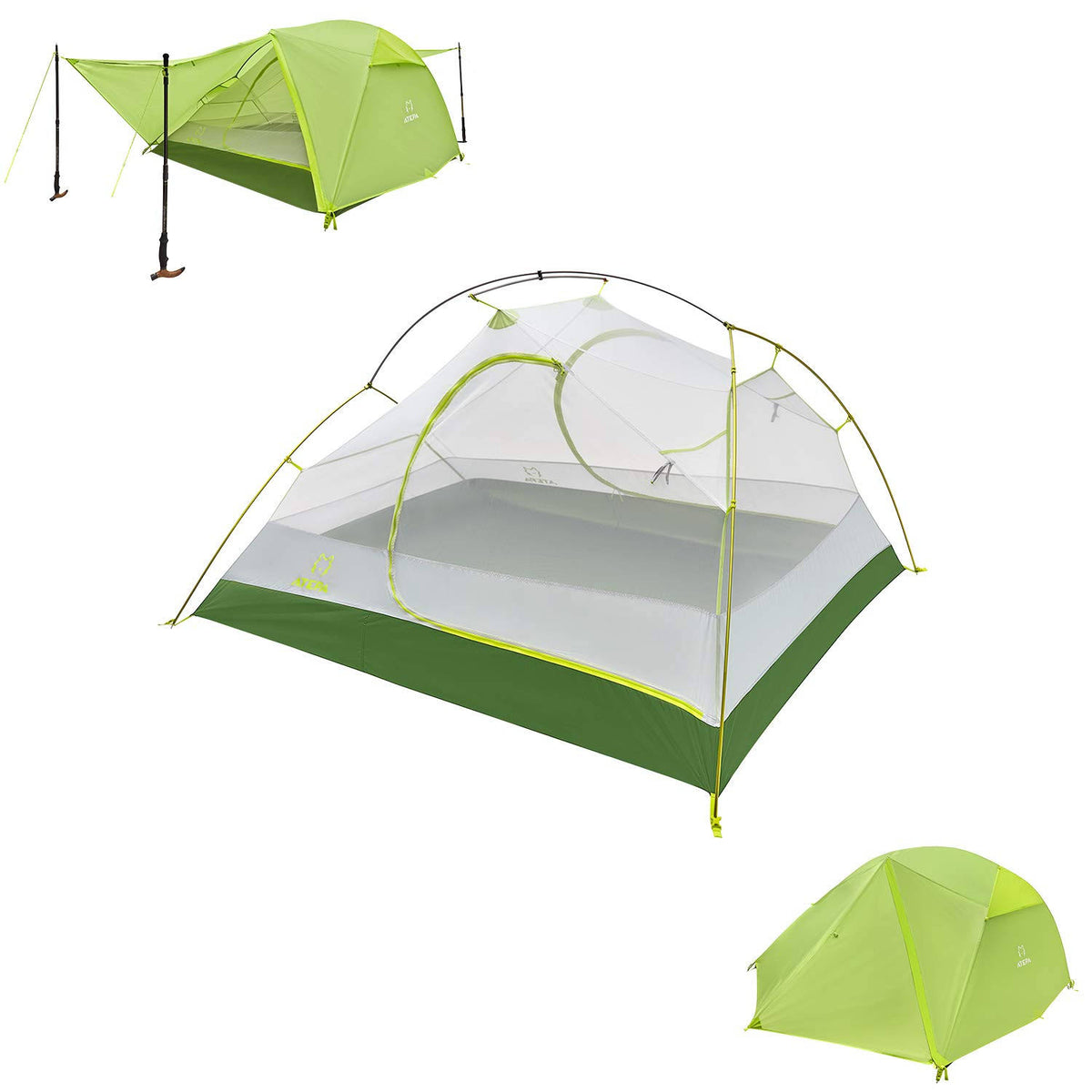 3-Person 3-Season Light Green Tent T680061