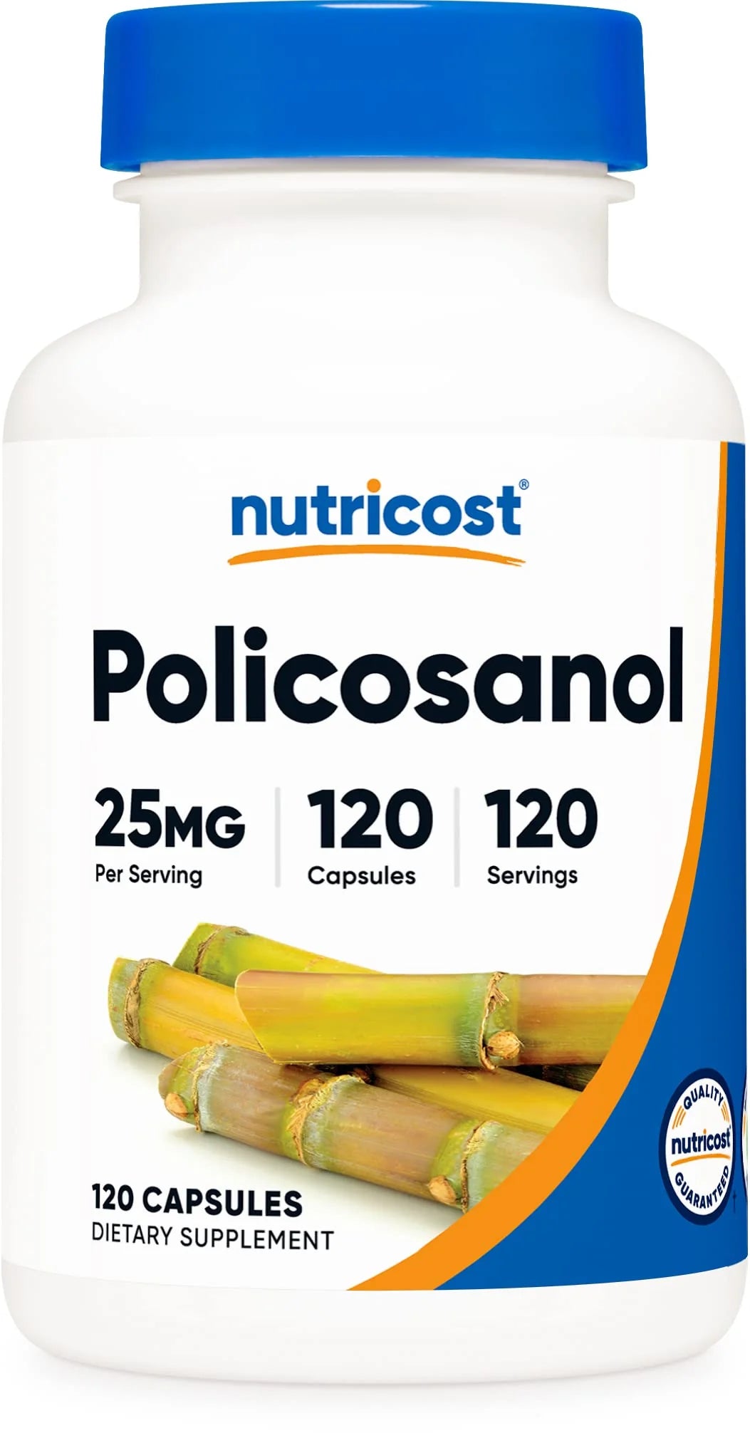 Policosanol 25mg 120 Capsules Gluten Free Vegetarian X98777