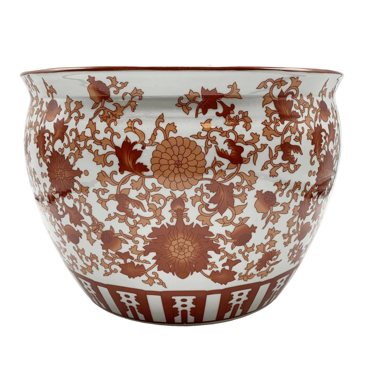 Red Coral Pattern Fish Bowl K47606