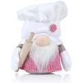 Red and White Plush Gnome Decor V5134