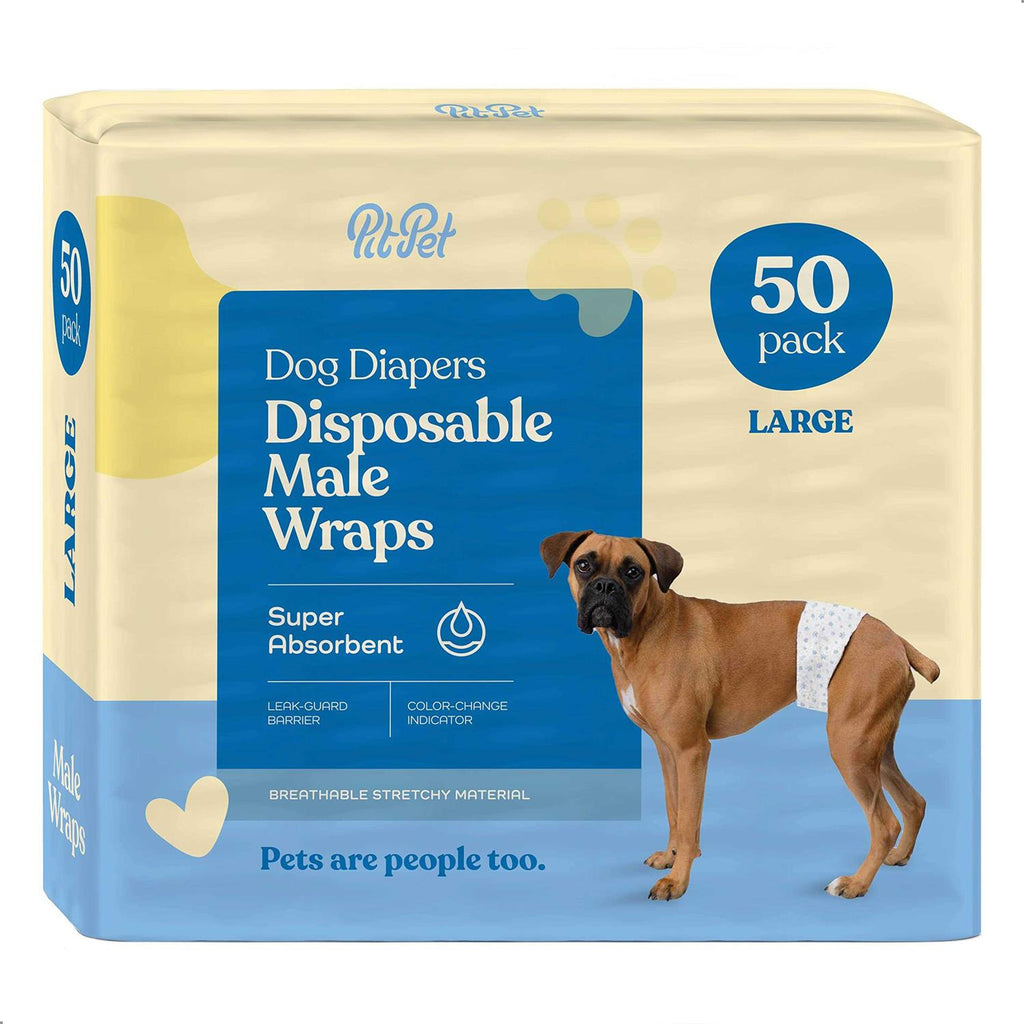 Male Dog Diapers 30-Pack Super Absorbent Disposable I93512