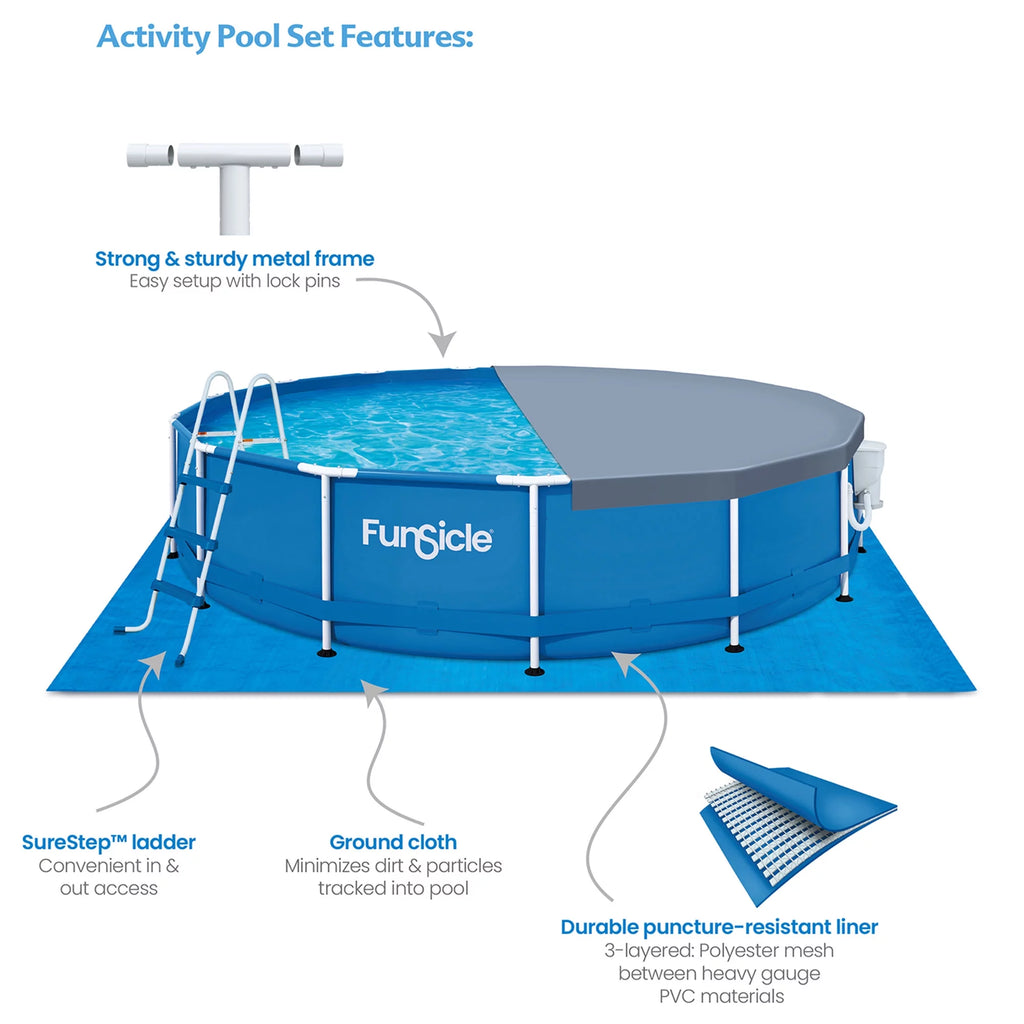 Round Frame Above Ground Swimming Pool Set M69939