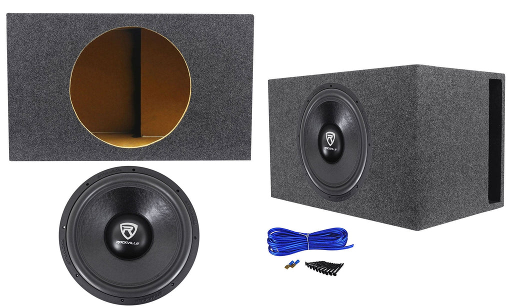 15" 4000w Car Audio Subwoofer with Vented Sub Box Enclosure D28490