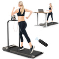 2 in 1 Folding Treadmill 265 lbs Gray Y4115