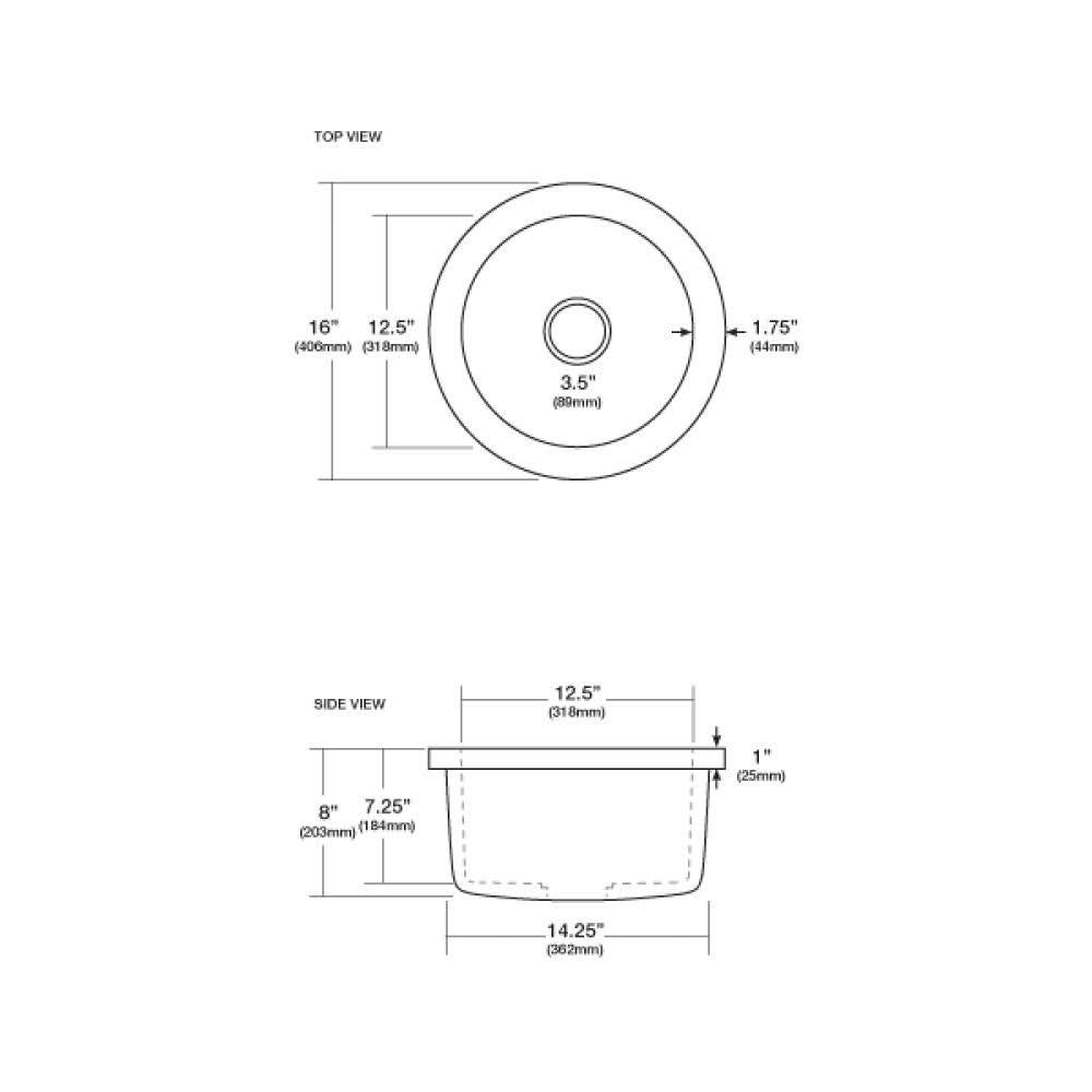 Slate Bar Prep Sink T353