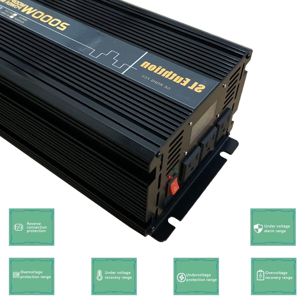 3000W Power Inverter 12V DC to 120V AC with LCD Display USB Port N135