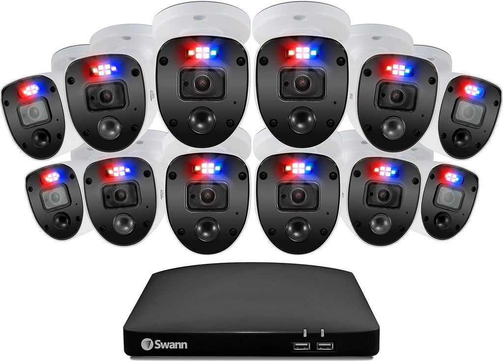 16 Channel 12 Cameras DVR CCTV Wired Surveillance System L210812