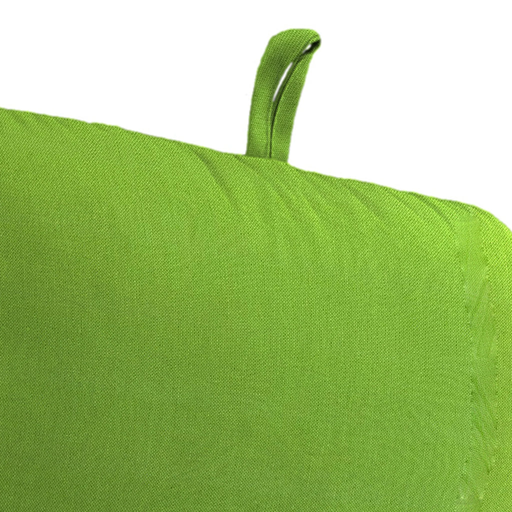 74" x 22" Green Outdoor Chaise Lounge Cushion with Ties H745