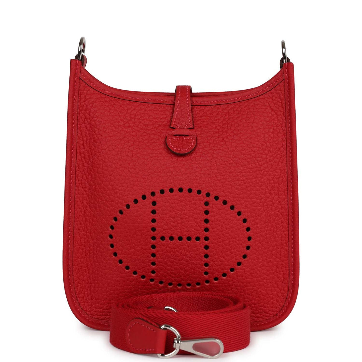 Rouge Piment Clemence Palladium Hardware Bag I9519