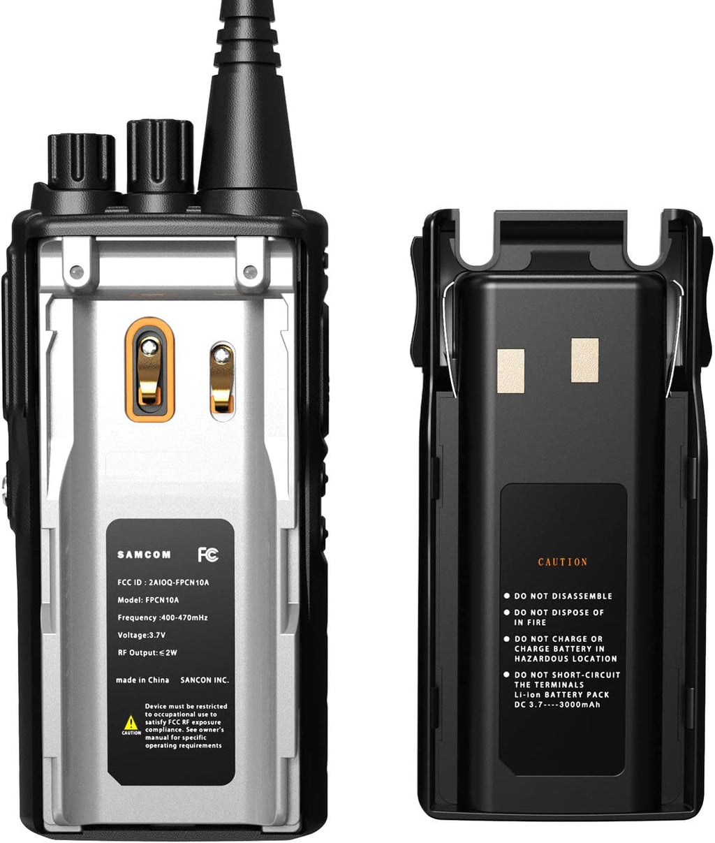 6 Packs UHF Two Way Radios with Earpieces H7256