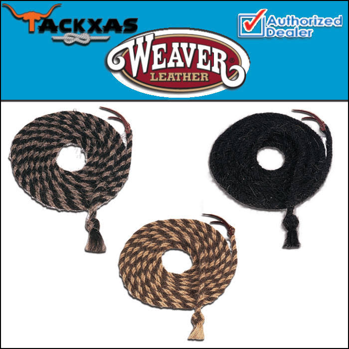 Black/Light Brown Weaver Tail Hair Mecate G424