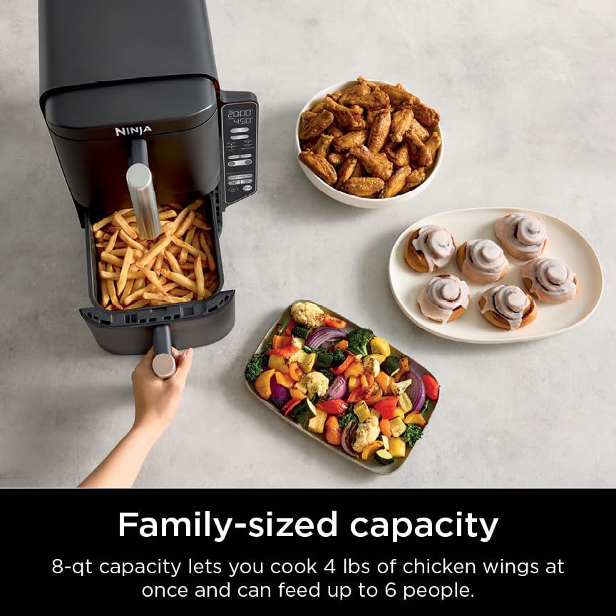 Black 8 QT 2-Basket Air Fryer F4701