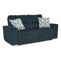 Blue 2-Seat Fabric Power Reclining Sofa P796