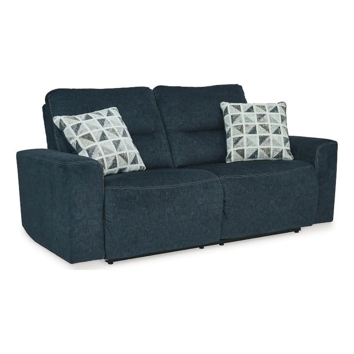 Blue 2-Seat Fabric Power Reclining Sofa P796