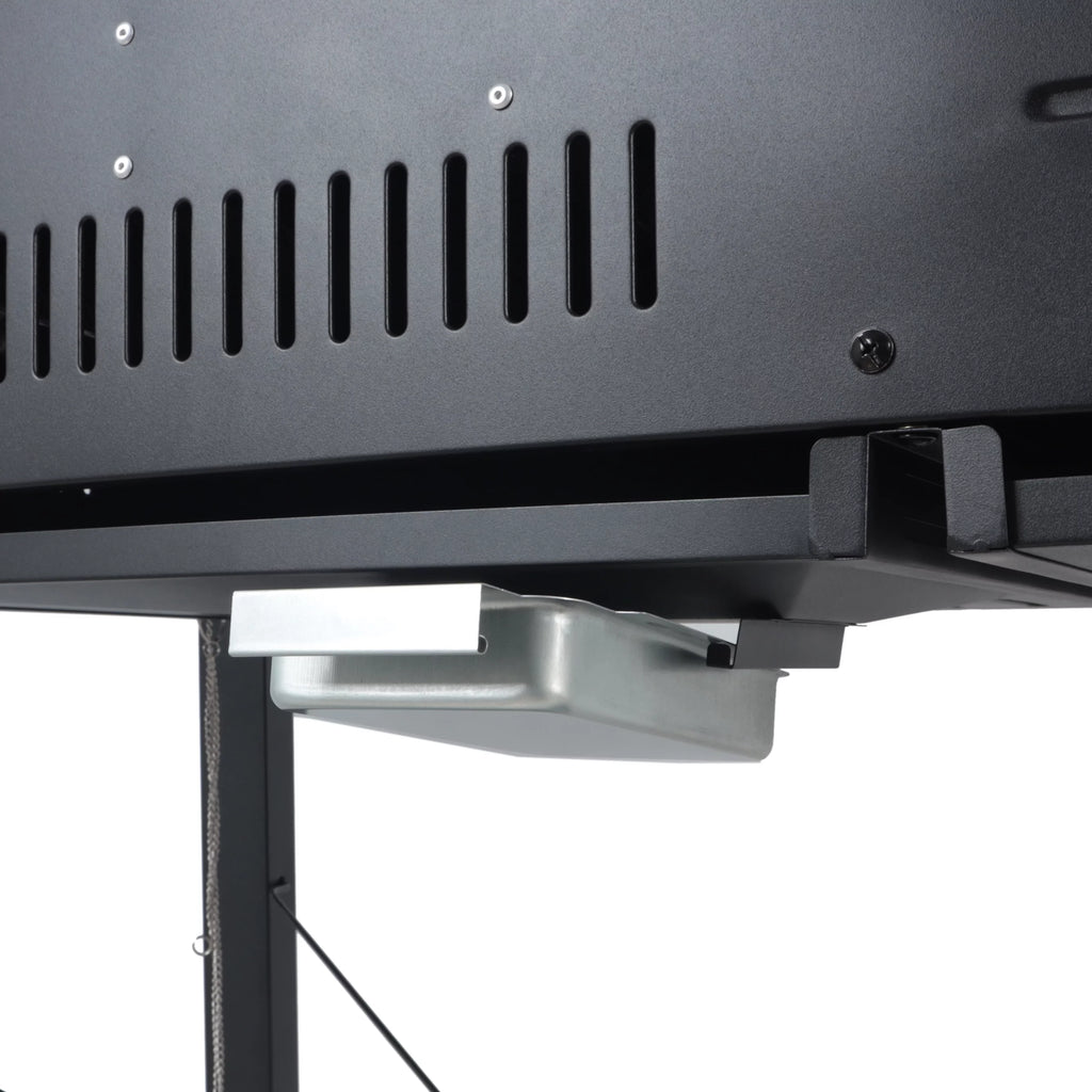 Dual Fuel Gas & Charcoal Combo Grill, Black with Stainless J29202