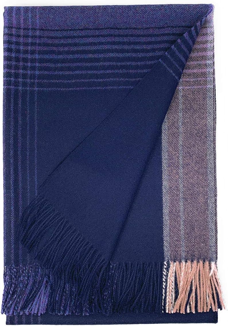 Plaid Alpaca Throw Blanket R4367