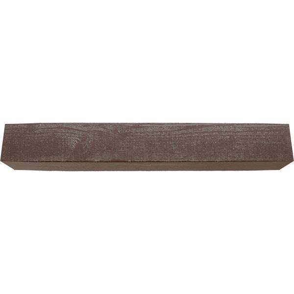 Rough Sawn Faux Wood Fireplace Mantel, Aged Pecan K637