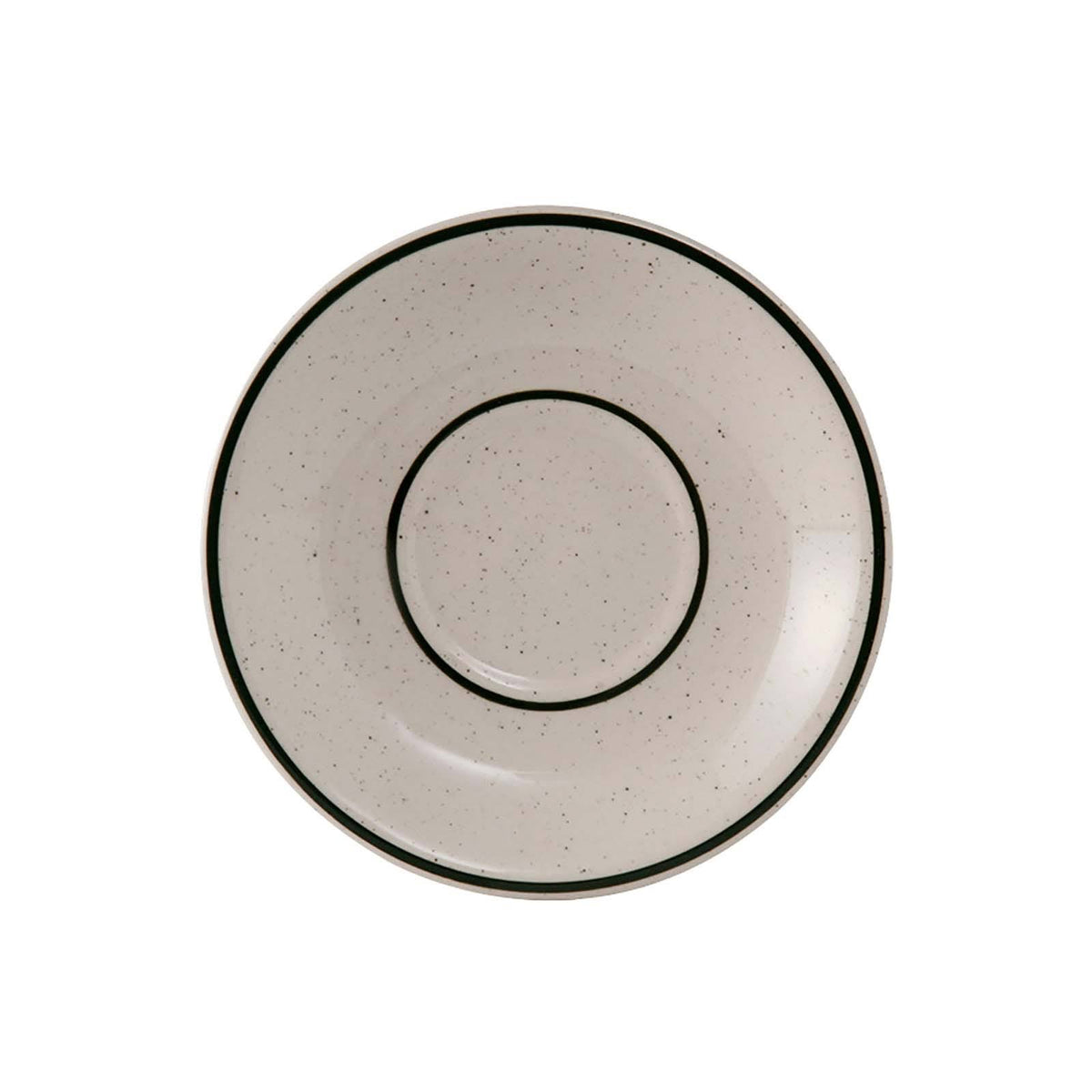 White with Brown Speckle 9 in. Plate A344