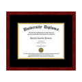 Black 14x22 Tall Diploma Frame with Double Matting W622775