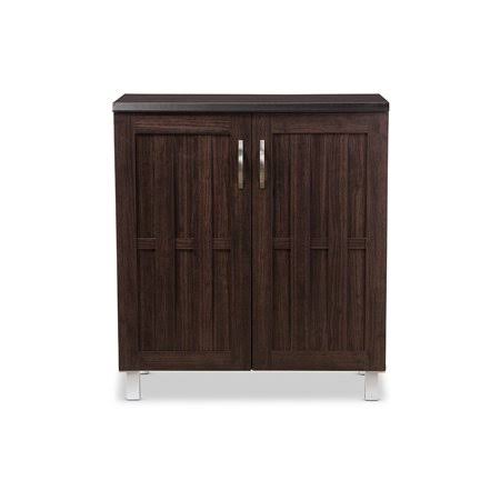 Dark Brown Sideboard Storage Cabinet F197407