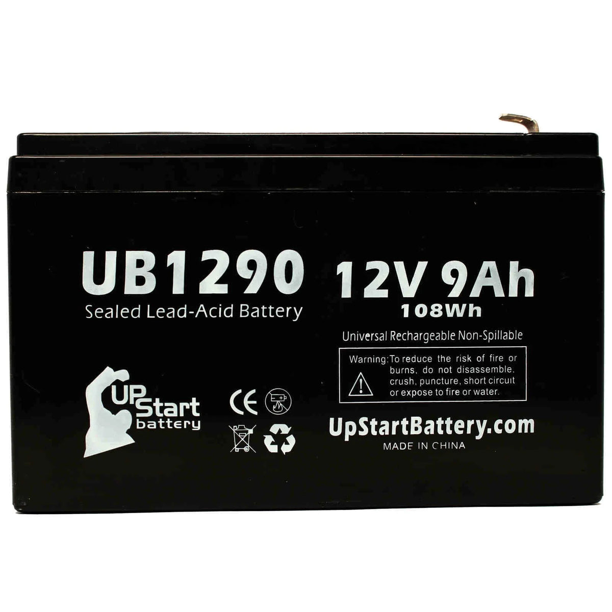 12V 9Ah 9000mAh Sealed Lead Acid Battery L42125